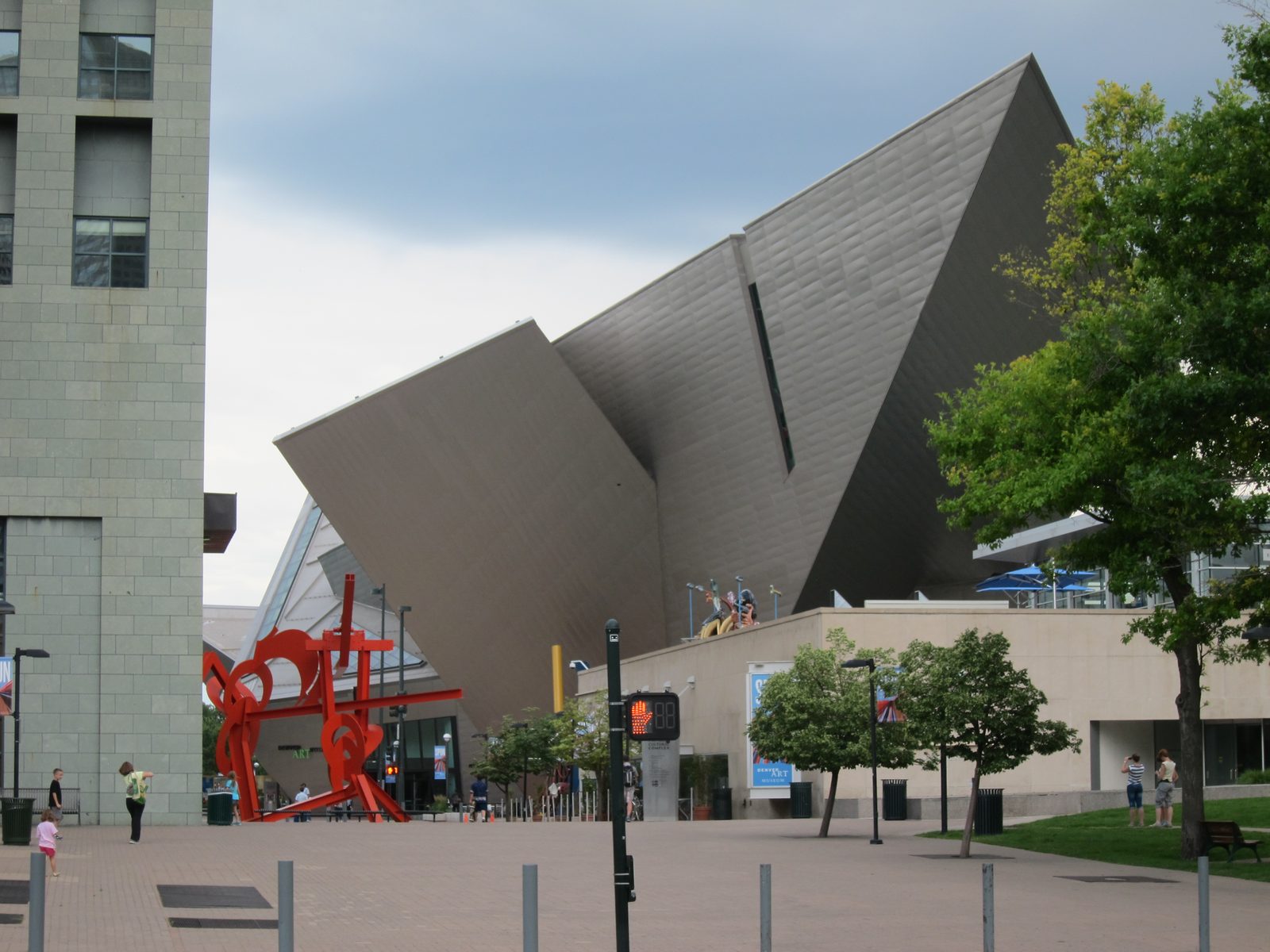 The most recent addition to the Denver Art Museum, desired by Daniel Liebeskind who is doing the...